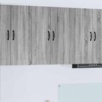 Casa si Gradina - Mobilier - Comode si corpuri - Corpuri bucatarie - Dulap suspendat de bucatarie cu raft Gri Sonoma 60 x 31 x 80 cm - Infinity.ro