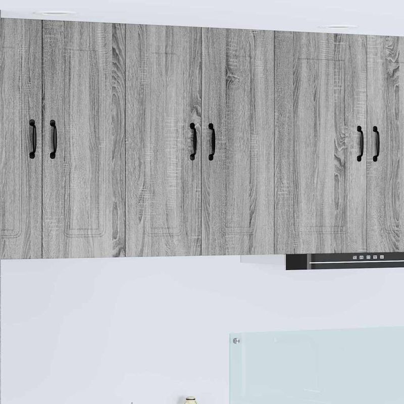 Casa si Gradina - Mobilier - Comode si corpuri - Corpuri bucatarie - Dulap suspendat de bucatarie cu raft Gri Sonoma 60 x 31 x 80 cm - Infinity.ro