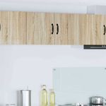 Casa si Gradina - Mobilier - Comode si corpuri - Corpuri bucatarie - Dulap suspendat de bucatarie cu raft 2 pcs Stejar Sonoma - Infinity.ro