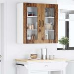 Casa si Gradina - Mobilier - Comode si corpuri - Corpuri bucatarie - Dulap suspendat de bucatarie cu raft Lemn Vechi 80 x 31 x 80 cm - Infinity.ro