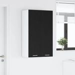 Casa si Gradina - Mobilier - Comode si corpuri - Corpuri bucatarie - Dulap suspendat cu raft Riga Stejar Negru 60 x 31 x 100 cm - Infinity.ro