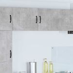 Casa si Gradina - Mobilier - Comode si corpuri - Corpuri bucatarie - Dulap suspendat de bucatarie cu raft 2 pcs Gri din beton - Infinity.ro
