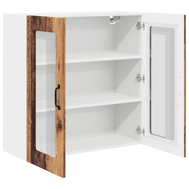 Casa si Gradina - Mobilier - Comode si corpuri - Corpuri bucatarie - Dulap suspendat de bucatarie cu raft Lemn Vechi 80 x 31 x 80 cm - Infinity.ro