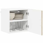 Casa si Gradina - Mobilier - Comode si corpuri - Corpuri bucatarie - Dulap suspendat de bucatarie cu raft 2 pcs Stejar Sonoma - Infinity.ro