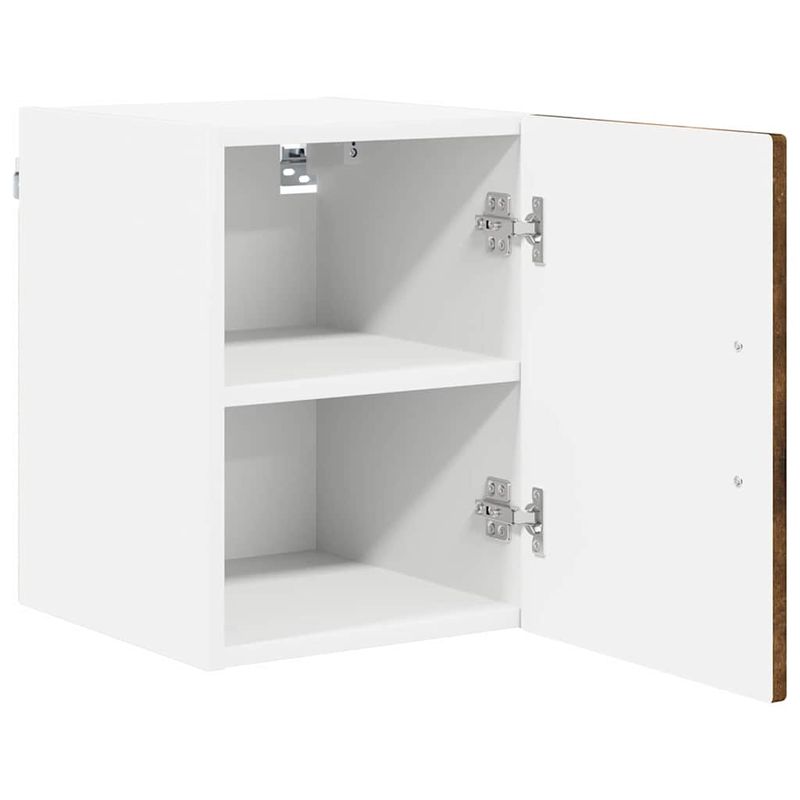 Casa si Gradina - Mobilier - Comode si corpuri - Corpuri bucatarie - Dulap suspendat de bucatarie cu raft 2 pcs Stejar fumuriu - Infinity.ro