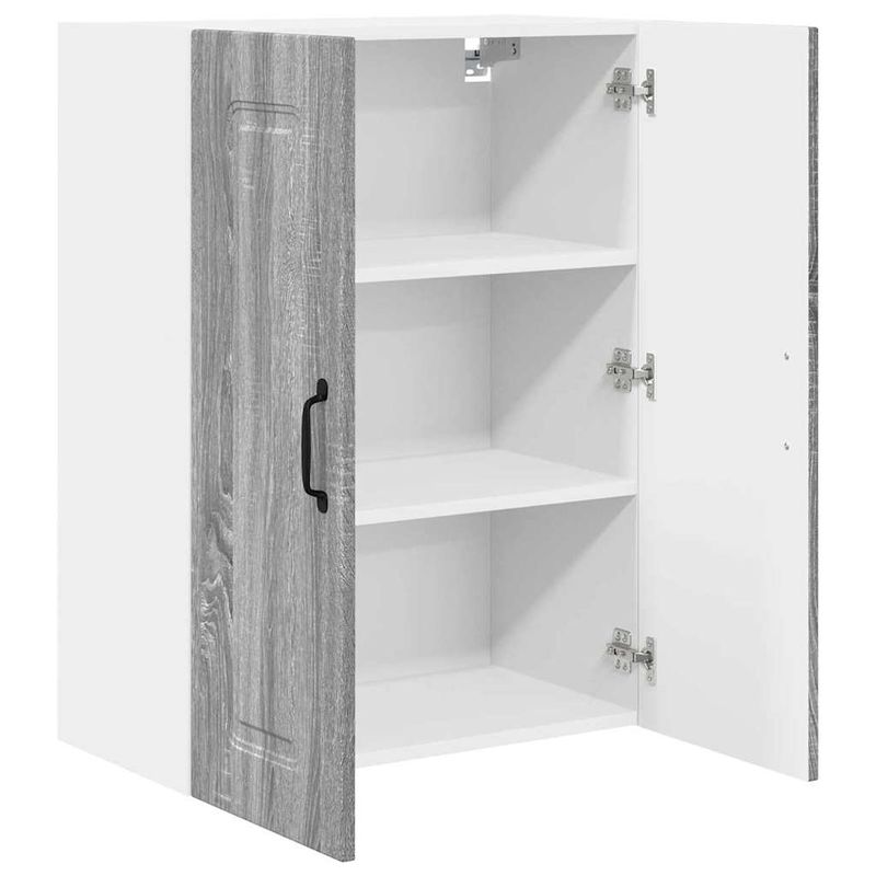 Casa si Gradina - Mobilier - Comode si corpuri - Corpuri bucatarie - Dulap suspendat de bucatarie cu raft Gri Sonoma 60 x 31 x 80 cm - Infinity.ro