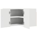 Casa si Gradina - Mobilier - Comode si corpuri - Corpuri bucatarie - Dulap suspendat de bucatarie cu raft Alb lucios 57 x 57 x 40 cm - Infinity.ro