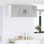 Casa si Gradina - Mobilier - Comode si corpuri - Corpuri bucatarie - Dulap suspendat de bucatarie cu raft 2 pcs Gri din beton - Infinity.ro