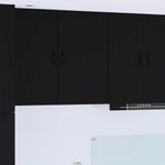 Casa si Gradina - Mobilier - Comode si corpuri - Corpuri bucatarie - Dulap suspendat de bucatarie cu raft Negru 50 x 31 x 80 cm - Infinity.ro