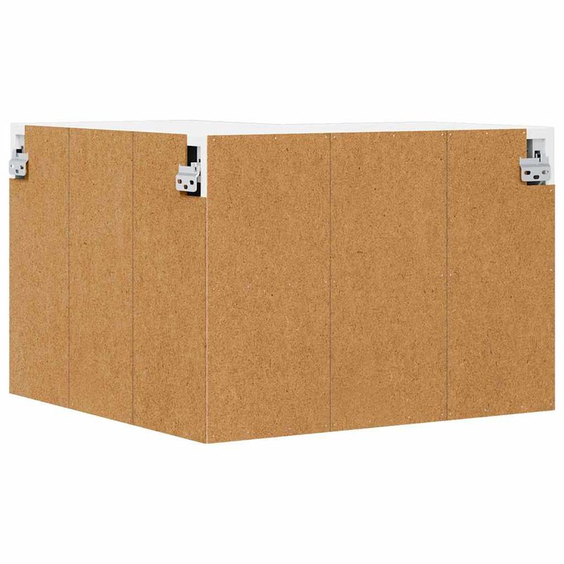 Casa si Gradina - Mobilier - Comode si corpuri - Corpuri bucatarie - Dulap suspendat de bucatarie cu raft Alb lucios 57 x 57 x 40 cm - Infinity.ro