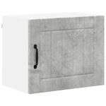 Casa si Gradina - Mobilier - Comode si corpuri - Corpuri bucatarie - Dulap suspendat de bucatarie cu raft 2 pcs Gri din beton - Infinity.ro