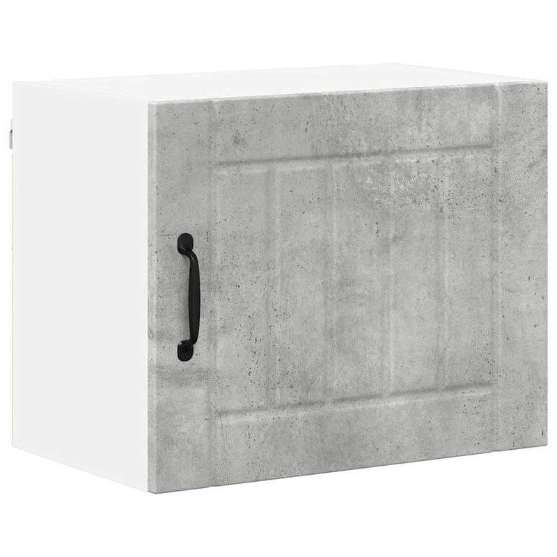 Casa si Gradina - Mobilier - Comode si corpuri - Corpuri bucatarie - Dulap suspendat de bucatarie cu raft 2 pcs Gri din beton - Infinity.ro