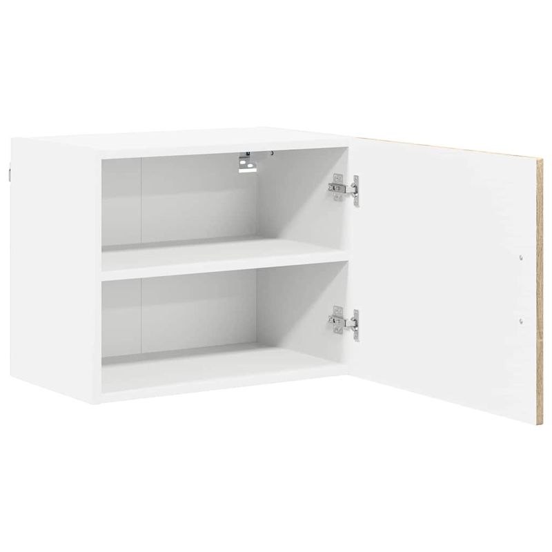 Casa si Gradina - Mobilier - Comode si corpuri - Corpuri bucatarie - Dulap suspendat de bucatarie cu raft 2 pcs Stejar Sonoma - Infinity.ro