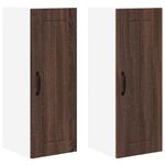Casa si Gradina - Mobilier - Comode si corpuri - Corpuri bucatarie - Dulap suspendat de bucatarie cu raft 2 pcs Stejar inchis - Infinity.ro