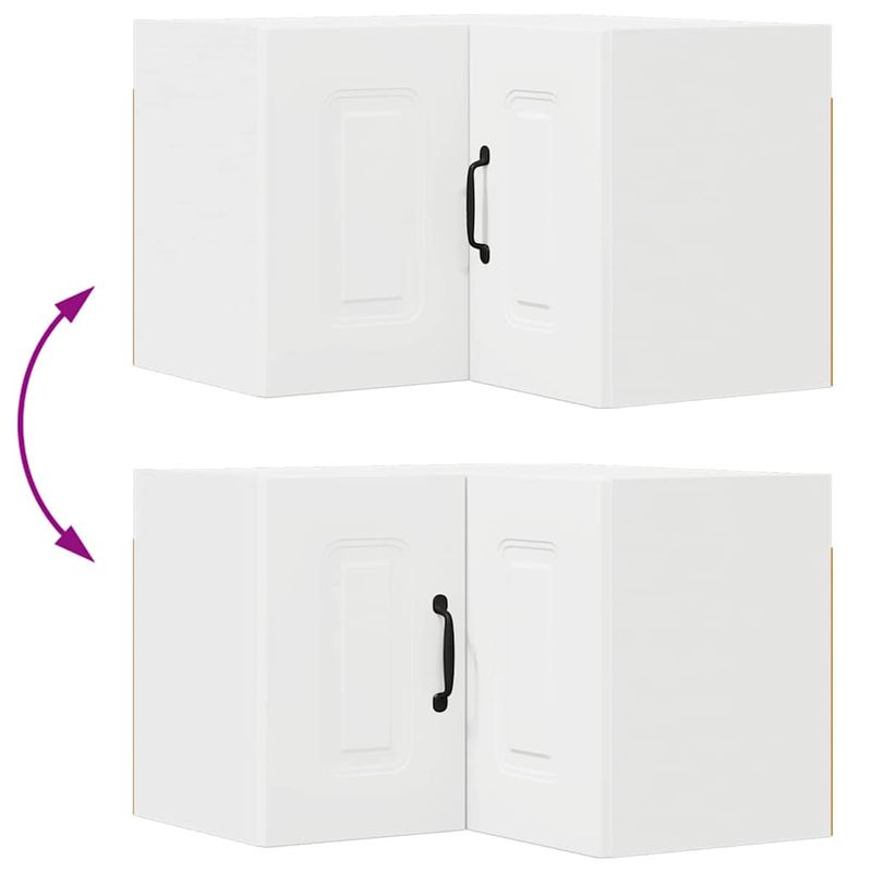 Casa si Gradina - Mobilier - Comode si corpuri - Corpuri bucatarie - Dulap suspendat de bucatarie Alb 57 x 57 x 40 cm Lemn compozit - Infinity.ro