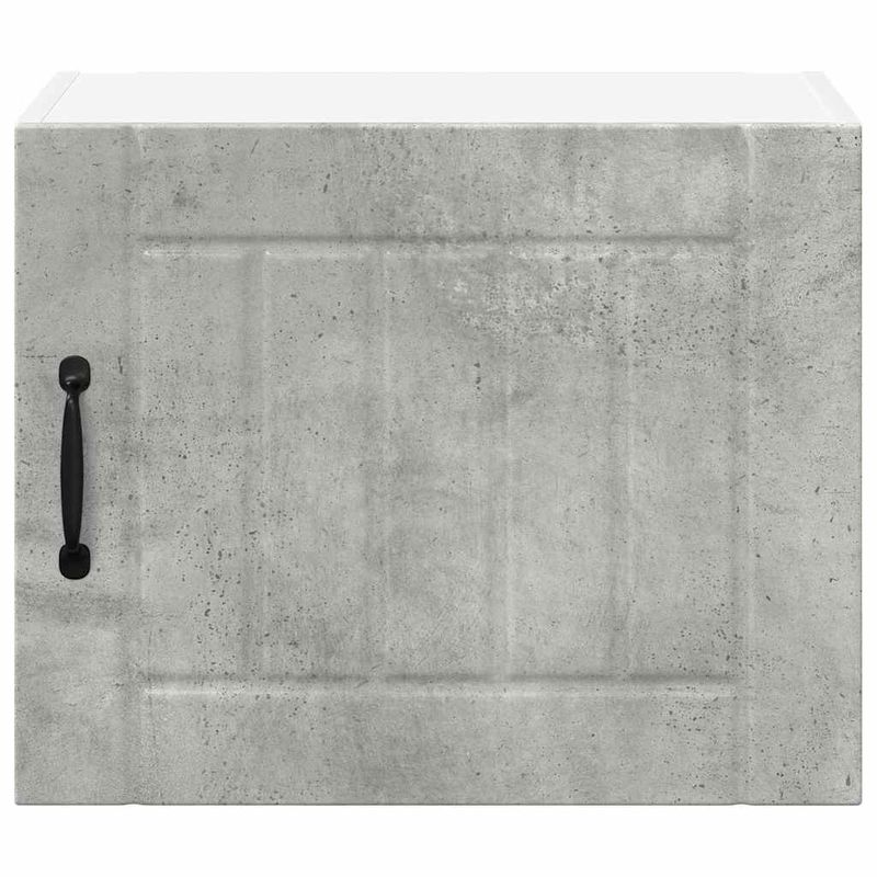 Casa si Gradina - Mobilier - Comode si corpuri - Corpuri bucatarie - Dulap suspendat de bucatarie cu raft 2 pcs Gri din beton - Infinity.ro
