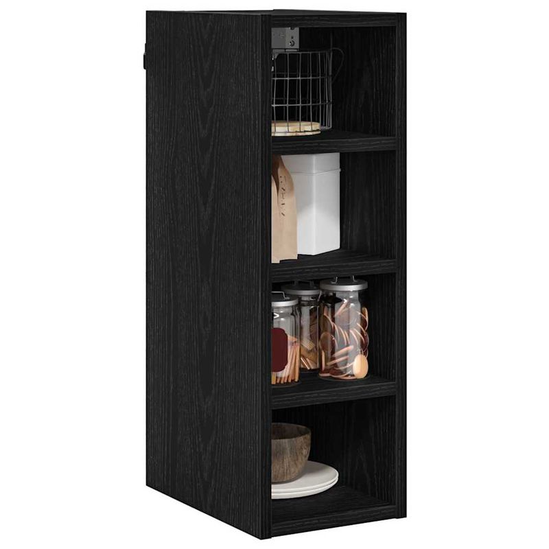 Casa si Gradina - Mobilier - Comode si corpuri - Corpuri bucatarie - Dulap suspendat cu raft Riga Stejar negru 20 x 29,5 x 60 cm - Infinity.ro