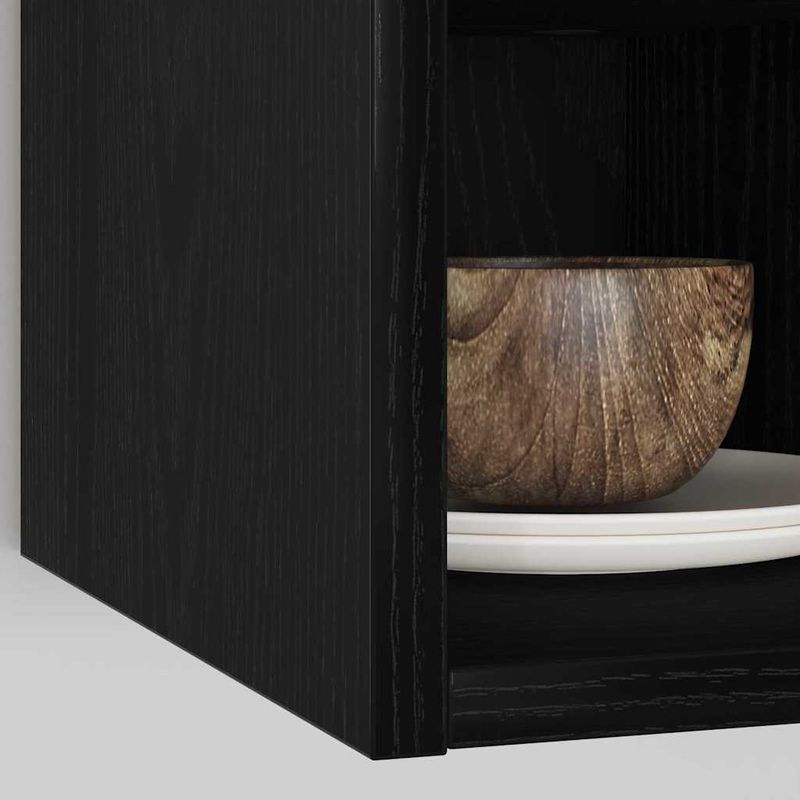 Casa si Gradina - Mobilier - Comode si corpuri - Corpuri bucatarie - Dulap suspendat cu raft Riga Stejar negru 20 x 29,5 x 60 cm - Infinity.ro