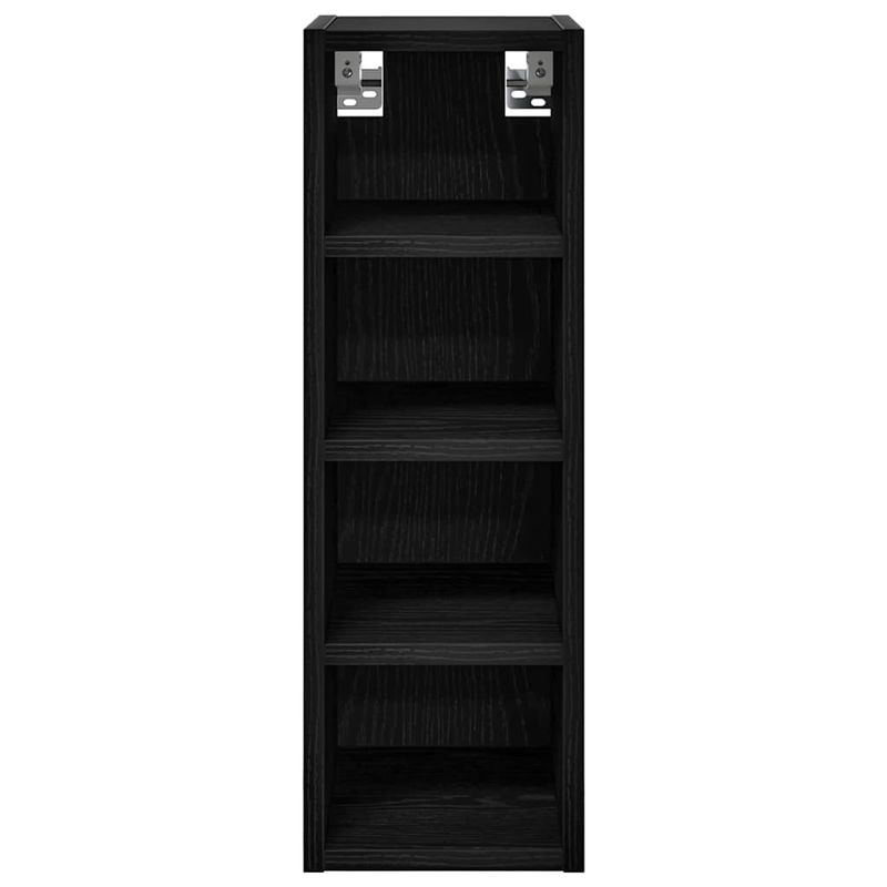 Casa si Gradina - Mobilier - Comode si corpuri - Corpuri bucatarie - Dulap suspendat cu raft Riga Stejar negru 20 x 29,5 x 60 cm - Infinity.ro