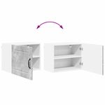 Casa si Gradina - Mobilier - Comode si corpuri - Corpuri bucatarie - Dulap suspendat de bucatarie cu raft 2 pcs Gri din beton - Infinity.ro