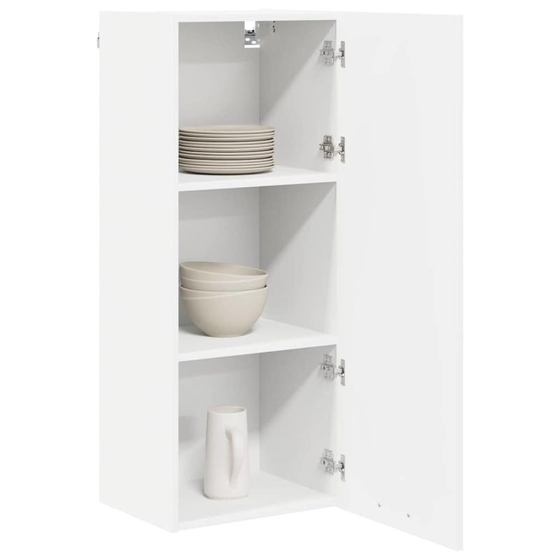 Casa si Gradina - Mobilier - Comode si corpuri - Corpuri bucatarie - Dulap suspendat cu raft Riga Alb 40 x 31 x 100 cm Lemn compozit - Infinity.ro