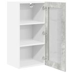 Casa si Gradina - Mobilier - Comode si corpuri - Corpuri bucatarie - Dulap suspendat cu raft Riga Gri din beton 40 x 31 x 80 cm - Infinity.ro