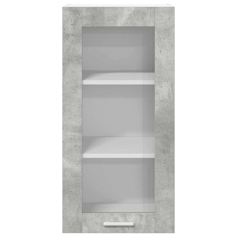 Casa si Gradina - Mobilier - Comode si corpuri - Corpuri bucatarie - Dulap suspendat cu raft Riga Gri din beton 40 x 31 x 80 cm - Infinity.ro