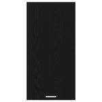 Casa si Gradina - Mobilier - Comode si corpuri - Corpuri bucatarie - Dulap suspendat Riga Stejar negru si Alb 50 x 31 x 100 cm - Infinity.ro