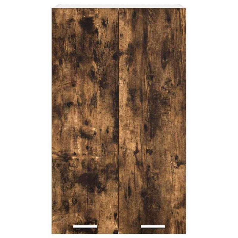 Casa si Gradina - Mobilier - Comode si corpuri - Corpuri bucatarie - Dulap suspendat cu raft Riga Stejar fumuriu 60 x 31 x 100 cm - Infinity.ro