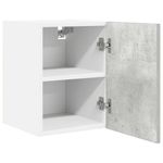 Casa si Gradina - Mobilier - Comode si corpuri - Corpuri bucatarie - Dulap suspendat cu raft Riga Gri beton si Alb 30 x 31 x 40 cm - Infinity.ro