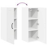 Casa si Gradina - Mobilier - Comode si corpuri - Corpuri bucatarie - Dulap suspendat de bucatarie cu raft Alb lucios 30 x 31 x 80 cm - Infinity.ro