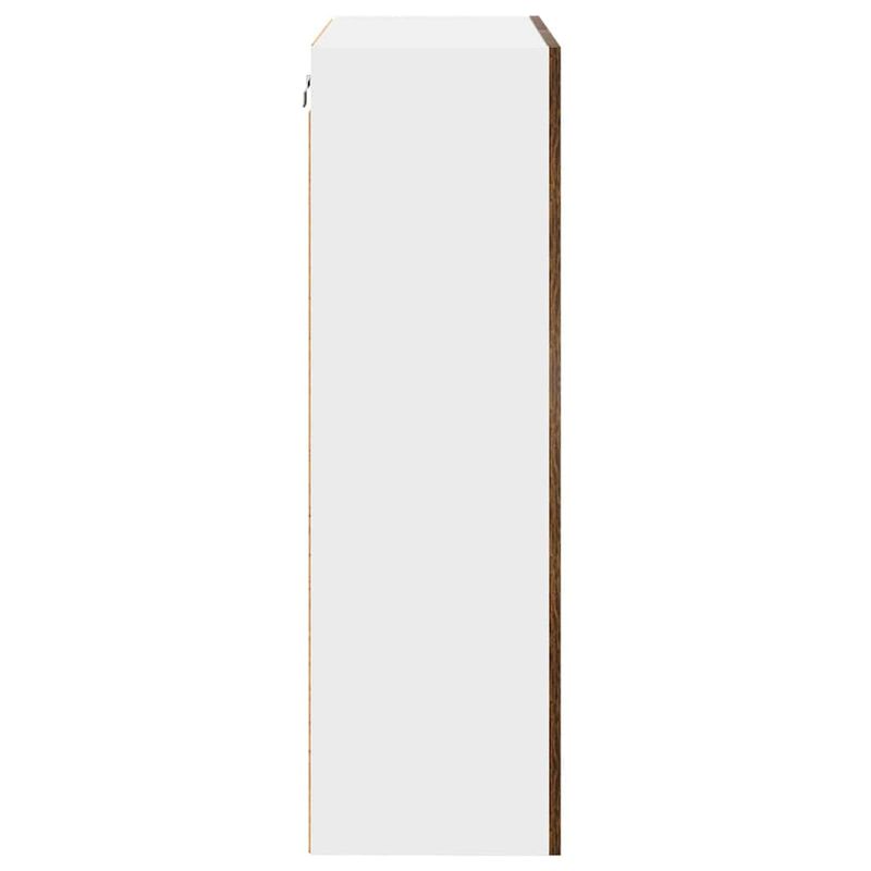 Casa si Gradina - Mobilier - Comode si corpuri - Corpuri bucatarie - Dulap suspendat cu raft Riga Stejar fumuriu 60 x 31 x 100 cm - Infinity.ro