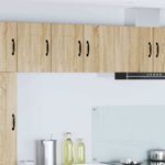 Casa si Gradina - Mobilier - Comode si corpuri - Corpuri bucatarie - Dulap suspendat de bucatarie cu raft cu usa 2 pcs Stejar Sonoma - Infinity.ro