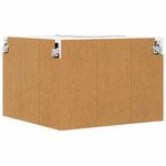 Casa si Gradina - Mobilier - Comode si corpuri - Corpuri bucatarie - Dulap suspendat Riga Stejar negru si Alb 57 x 57 x 40 cm - Infinity.ro