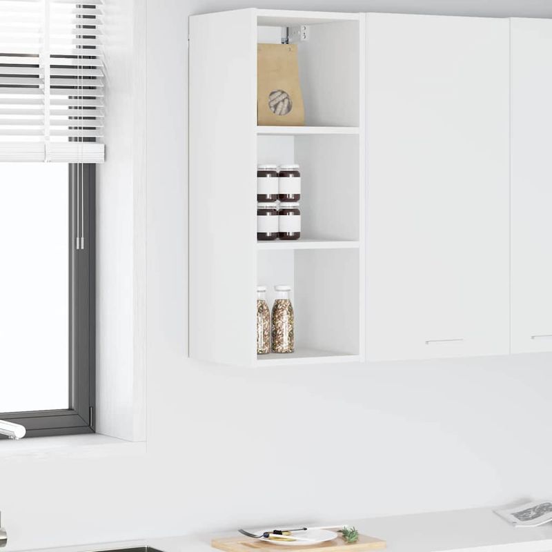 Casa si Gradina - Mobilier - Comode si corpuri - Corpuri bucatarie - Dulap suspendat Riga Alb 30 x 29,5 x 80 cm Lemn compozit - Infinity.ro