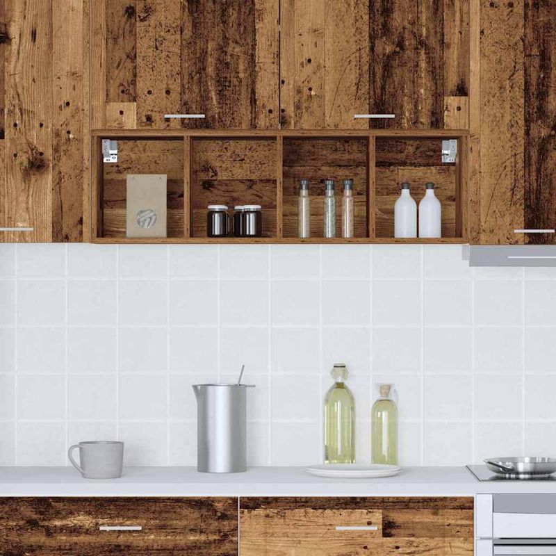 Casa si Gradina - Mobilier - Comode si corpuri - Corpuri bucatarie - Dulap suspendat cu raft Riga Lemn Vechi 30 x 29,5 x 100 cm - Infinity.ro