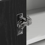 Casa si Gradina - Mobilier - Comode si corpuri - Corpuri bucatarie - Dulap suspendat Riga Stejar negru si Alb 57 x 57 x 40 cm - Infinity.ro