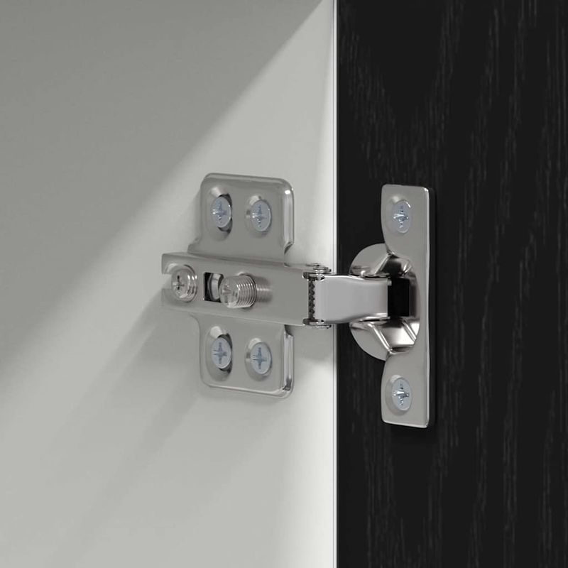 Casa si Gradina - Mobilier - Comode si corpuri - Corpuri bucatarie - Dulap suspendat Riga Stejar negru si Alb 50 x 31 x 100 cm - Infinity.ro