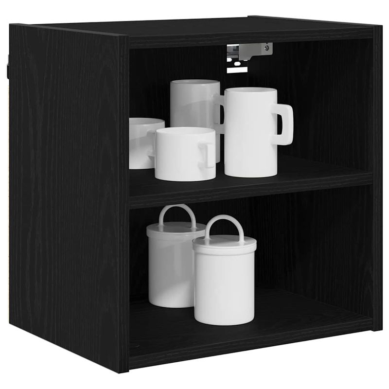 Casa si Gradina - Mobilier - Comode si corpuri - Corpuri bucatarie - Dulap suspendat cu raft Riga Stejar Negru 40 x 29,5 x 40 cm - Infinity.ro