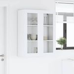 Casa si Gradina - Mobilier - Comode si corpuri - Corpuri bucatarie - Dulap suspendat cu raft Riga Alb 80 x 31 x 100 cm Lemn compozit - Infinity.ro
