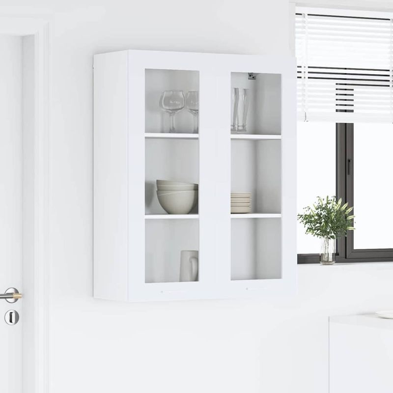 Casa si Gradina - Mobilier - Comode si corpuri - Corpuri bucatarie - Dulap suspendat cu raft Riga Alb 80 x 31 x 100 cm Lemn compozit - Infinity.ro