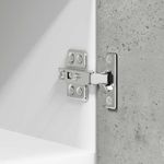 Casa si Gradina - Mobilier - Comode si corpuri - Corpuri bucatarie - Dulap suspendat cu raft Riga Gri beton si Alb 30 x 31 x 40 cm - Infinity.ro