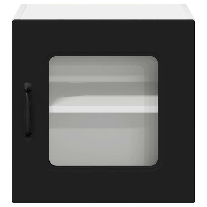 Casa si Gradina - Mobilier - Comode si corpuri - Corpuri bucatarie - Dulap suspendat de bucatarie cu usa 2 pcs Negru 40 x 31 x 40 cm - Infinity.ro
