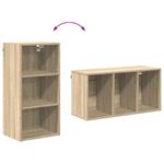 Casa si Gradina - Mobilier - Comode si corpuri - Corpuri bucatarie - Dulap suspendat cu raft Riga Stejar Sonoma 40 x 29,5 x 80 cm - Infinity.ro
