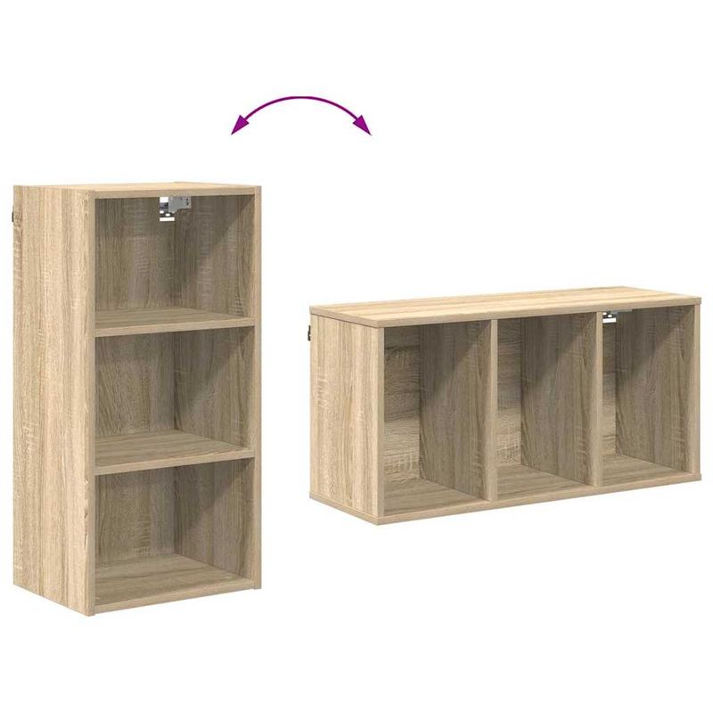 Casa si Gradina - Mobilier - Comode si corpuri - Corpuri bucatarie - Dulap suspendat cu raft Riga Stejar Sonoma 40 x 29,5 x 80 cm - Infinity.ro