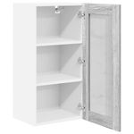 Casa si Gradina - Mobilier - Comode si corpuri - Corpuri bucatarie - Dulap suspendat cu raft Riga 2 pcs Gri Sonoma 40 x 31 x 80 cm - Infinity.ro