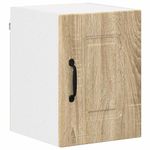 Casa si Gradina - Mobilier - Comode si corpuri - Corpuri bucatarie - Dulap suspendat de bucatarie cu raft cu usa 2 pcs Stejar Sonoma - Infinity.ro