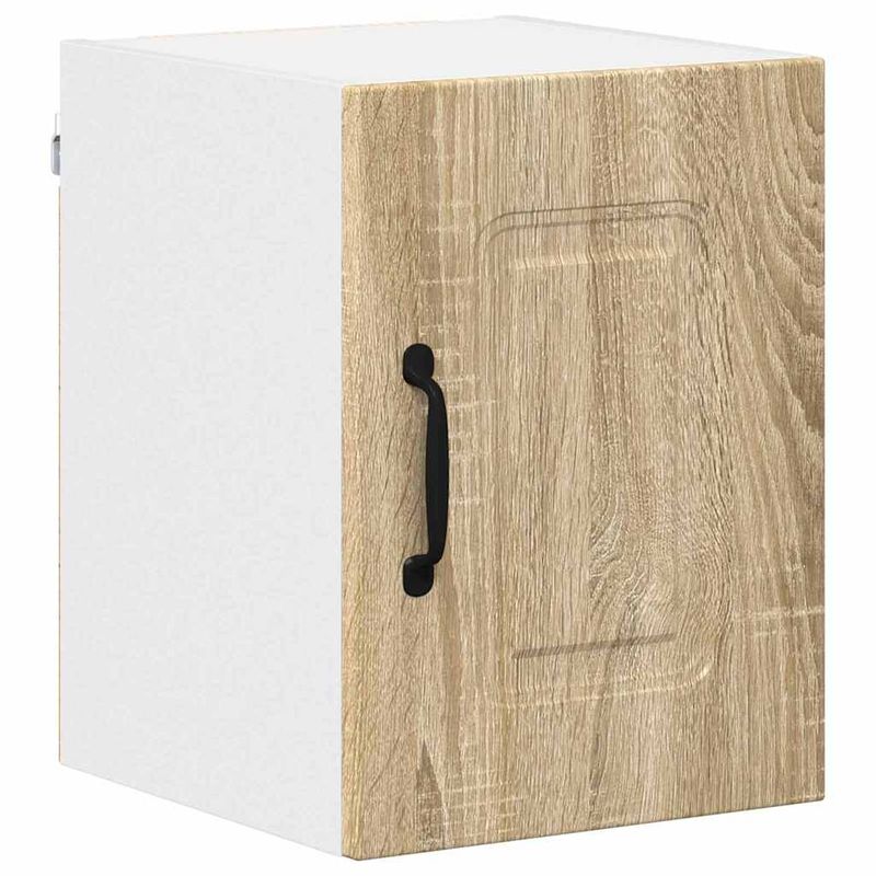 Casa si Gradina - Mobilier - Comode si corpuri - Corpuri bucatarie - Dulap suspendat de bucatarie cu raft cu usa 2 pcs Stejar Sonoma - Infinity.ro