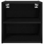 Casa si Gradina - Mobilier - Comode si corpuri - Corpuri bucatarie - Dulap suspendat cu raft Riga Stejar Negru 40 x 29,5 x 40 cm - Infinity.ro