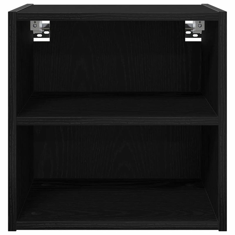 Casa si Gradina - Mobilier - Comode si corpuri - Corpuri bucatarie - Dulap suspendat cu raft Riga Stejar Negru 40 x 29,5 x 40 cm - Infinity.ro